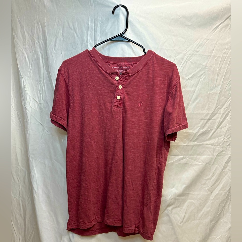 American Eagle Henley Short Sleeve